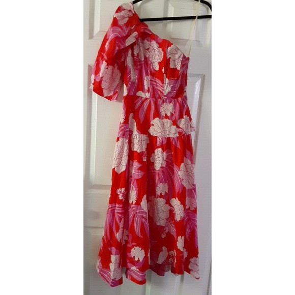 FARM Rio Red One Shoulder Dress - Picture 2 of 12
